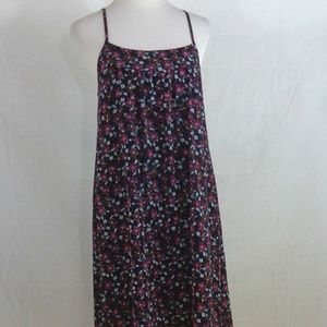 WOMEN JUNIORS RACER BACK FLORAL DRESS M